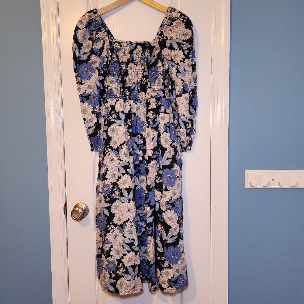 J. Crew Linen Daydream Dress in Zinnia Floral Size XS